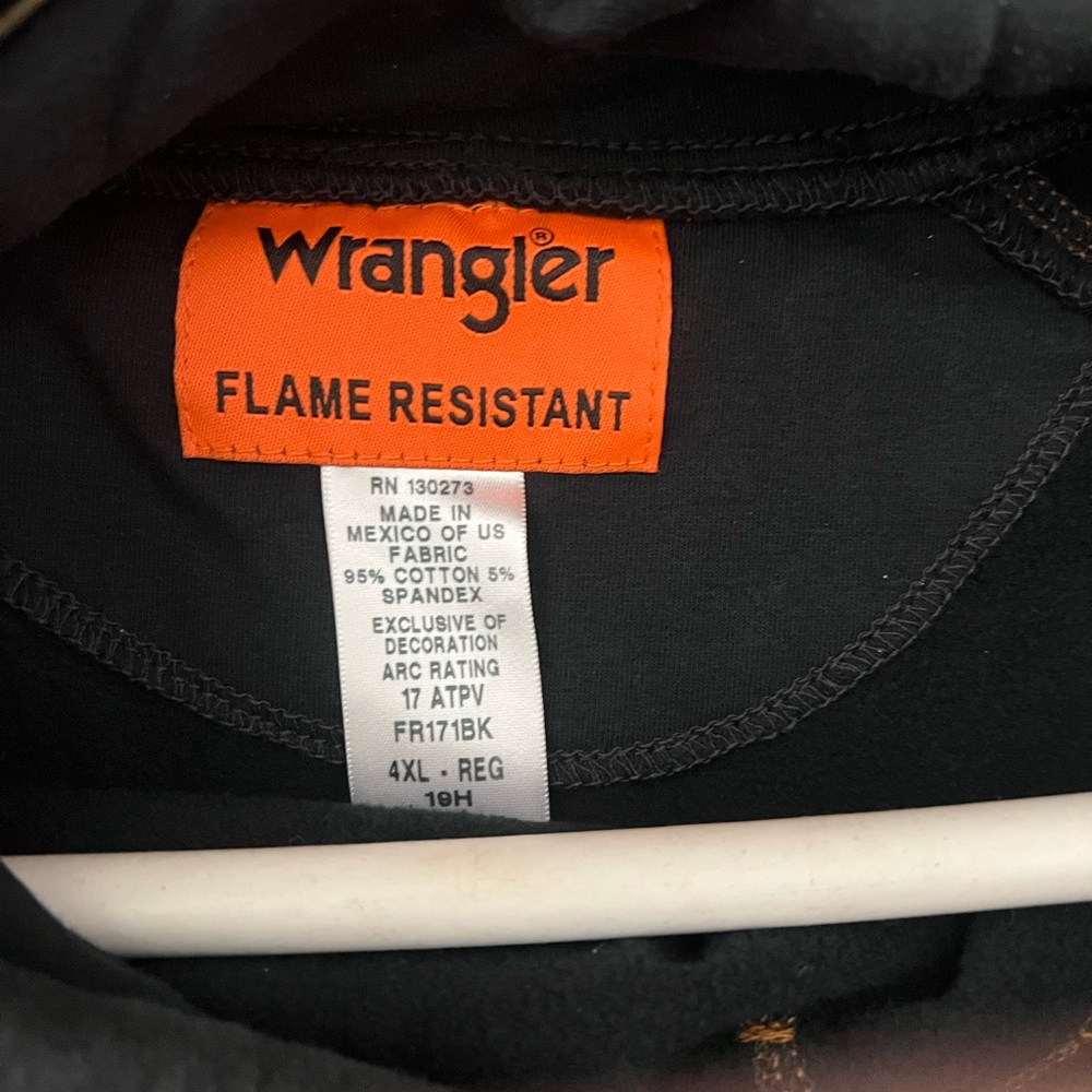 Wrangler Flame Resistant Black Top